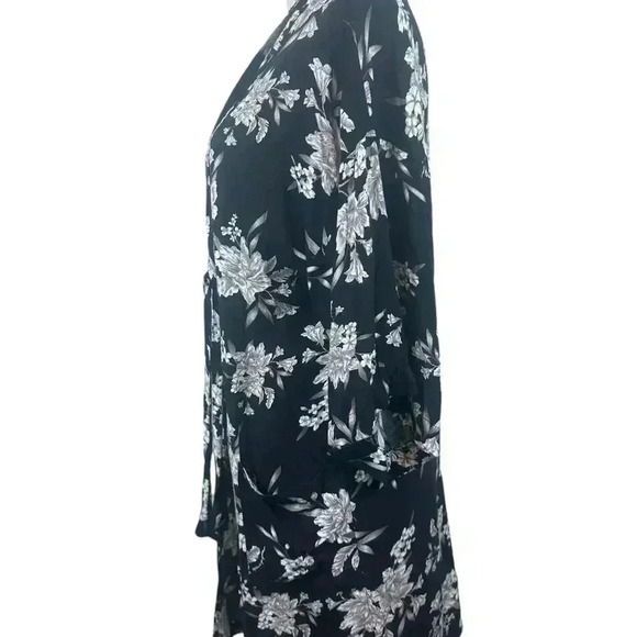 Spiritual Gangster Kimono Maya Floral Cover-up Sarong with tie One Size - Picture 5 of 12